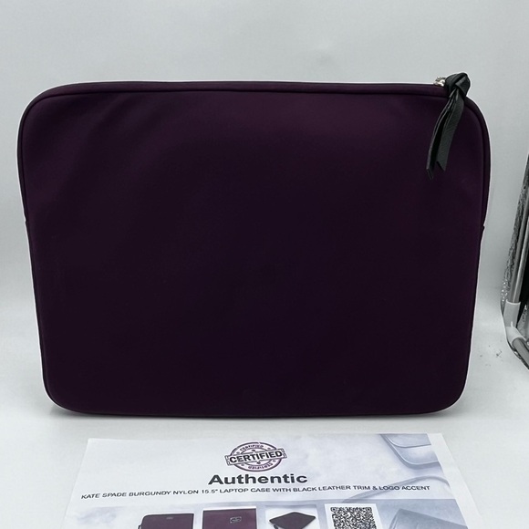 Kate Spade authenticated Purple Protective  Laptop Zip Closure Sleeve 13” - Picture 9 of 14